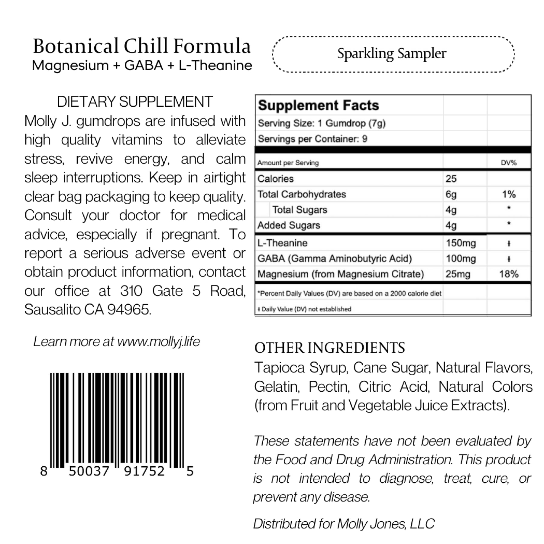 Sparkling Sampler Botanical Chill Formula