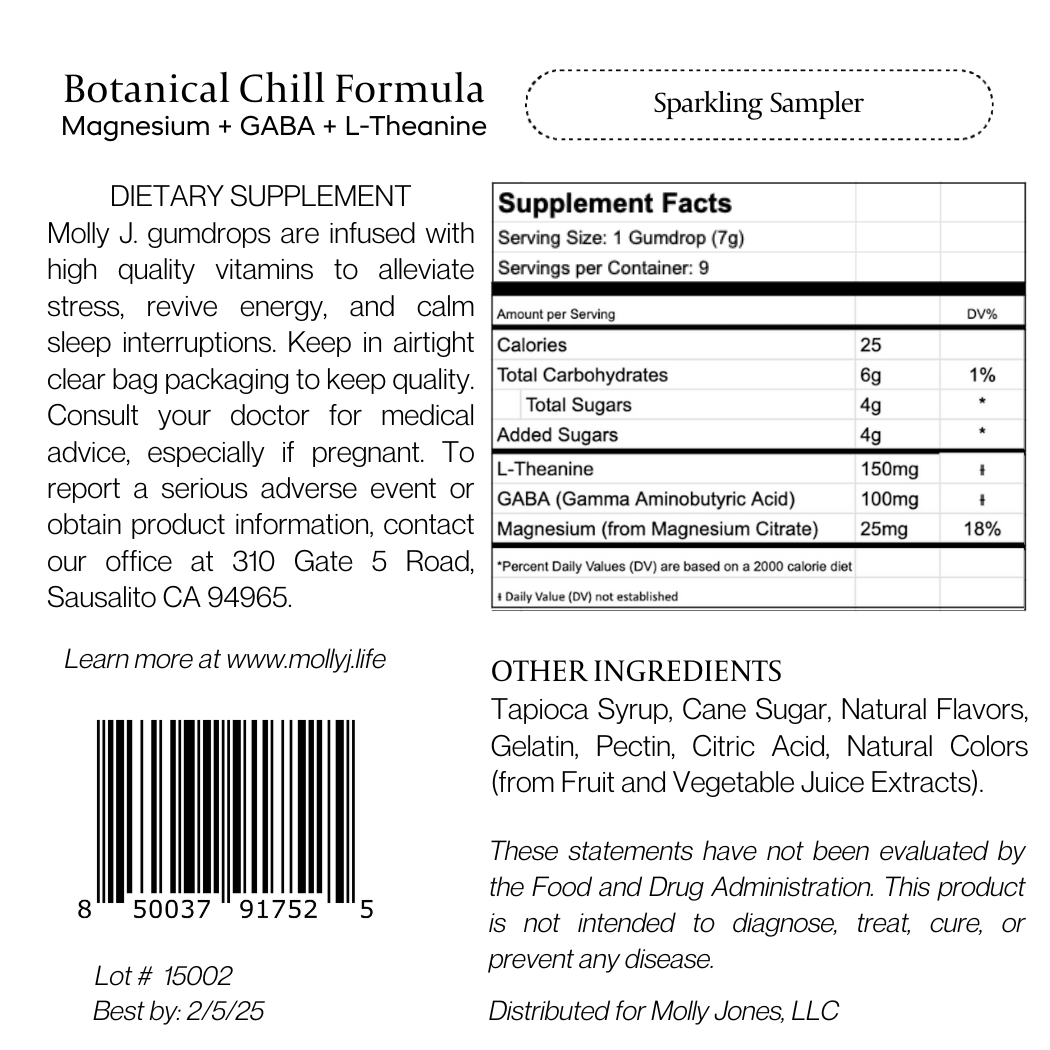Sparkling Sampler Botanical Chill Formula